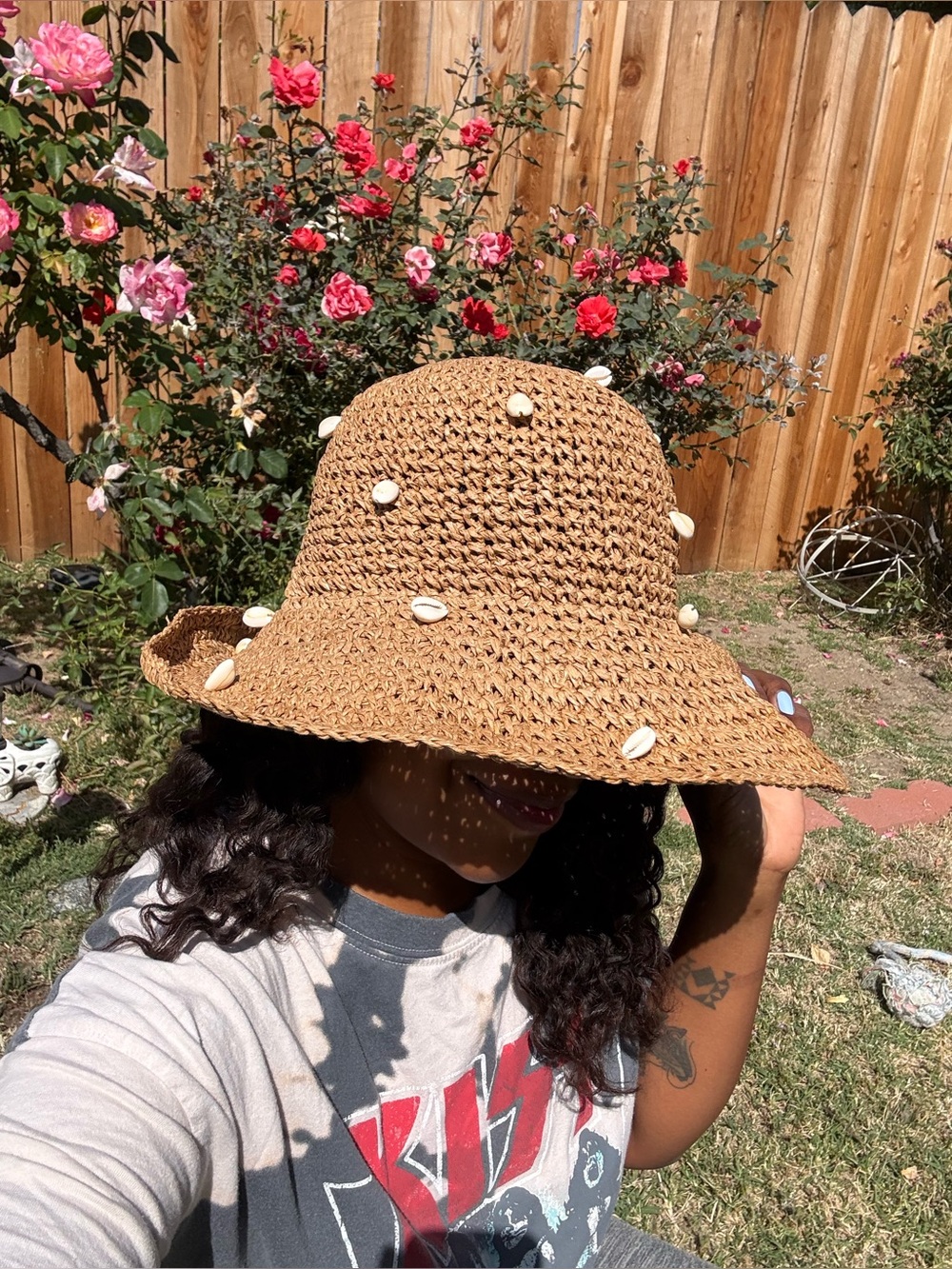 Elliot Sea Shell Straw Bucket Hat - Picture 6 of 12